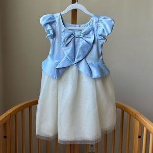 Disney x Janie and Jack Cinderella Dress, with Janie Jack gloves and necklace